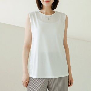 50대여성나시 나베드 시원 쫀쫀 나시티 무지 라운드넥 엄마옷 여름 빅사이즈 TBB3272