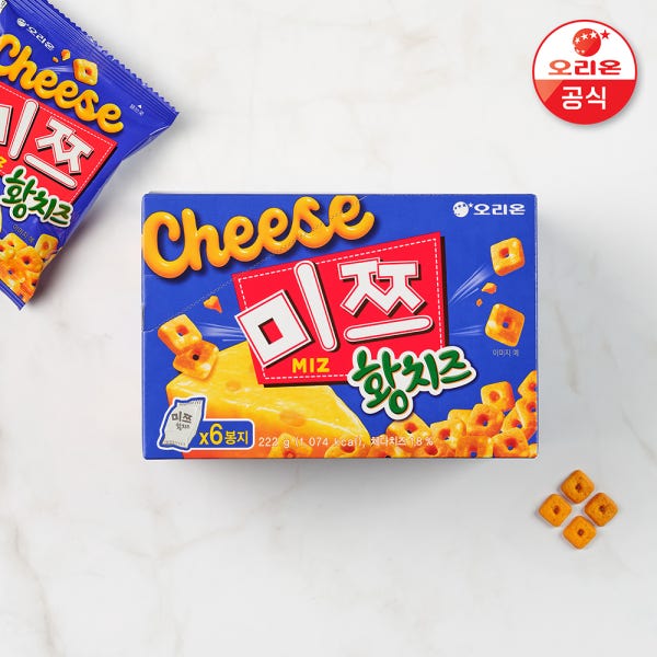 [오리온] 미쯔 황치즈 222g 4개