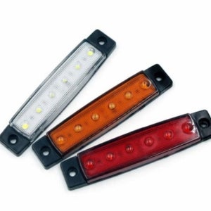 트레일러 사이드 led 조명 보조 6구 led 조명 안전등 방수