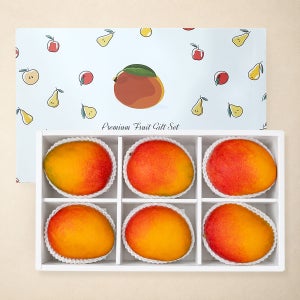 항공배송 특품 애플망고 6입 선물세트 2.5kg 내외