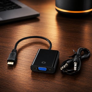 Mini HDMI to VGA 변환기 오디오 케이블 포함
