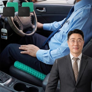 김성길 박사 허리골반 척척핏 체압분산 TPE 벌집쿠션 통풍 운전 방석 1+1세트