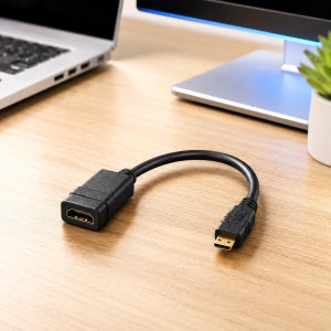 HDMI to Mini HDMI 연장 젠더 15cm 그래픽카드 변환