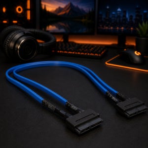 NETmate Slimline SATA to Slimline SATA 케이블 0.5M SATA 7+6핀