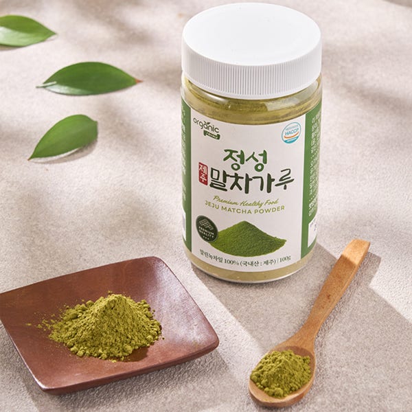 유기농 100% 제주 말차 카페 라떼 파우더 다도 녹차 분말 가루