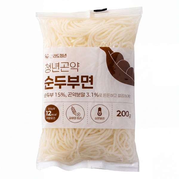 밀가루 없는 청년곤약 두부면 얇은 순두부 곤약면