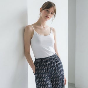보헤미안 에스닉 플리츠 주름바지 9부 냉감팬츠 여성용