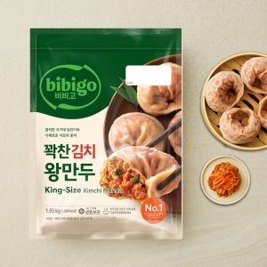 비비고 꽉찬 왕만두 김치만두, 1.05kg, 4개