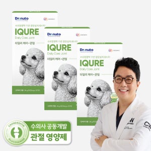 [수의사가 설계한] 닥터뉴토 강아지 연골 건강 영양제 슬개골 관절염 절뚝거림 글루코사민 아이큐어 관절, 6정, 15개