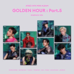 [버전선택] Ateez 에이티즈 미니14집 GOLDEN HOUR Part 5 디지팩 Digipak