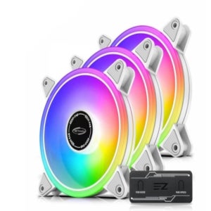 케이스쿨러 120mm 쿨링팬 3개 팬허브