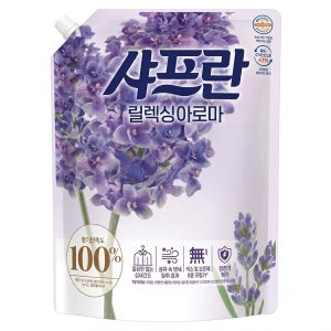 엘지 샤프란 리필 섬유유연제 릴렉싱아로마, 1.6L, 8개