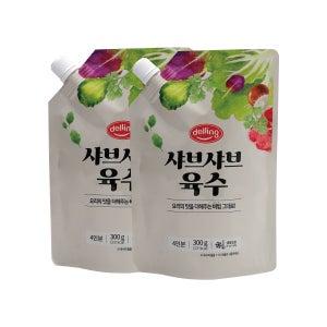 델링 샤브샤브육수 / 간편 소스 샤브 육수 다시 국물 전골 오뎅탕 300g, 2개