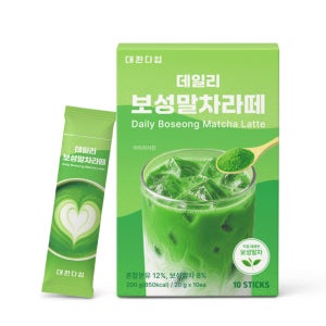 대한다업 데일리 라떼 보성 말차라떼 스틱 10개입 홈카페 말차가루