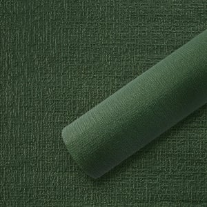 집코리아 스티커처럼 붙이는 단열 실크벽지 폭 50cm 2.5m, 패브릭 딥그린(격자무늬)