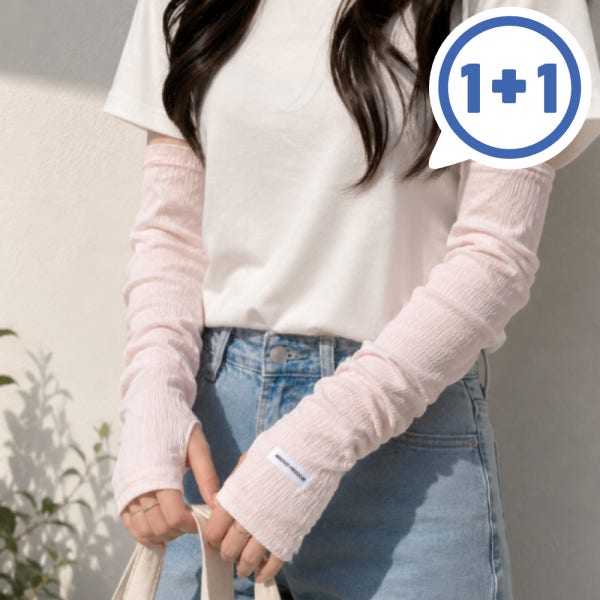 1+1 헐렁한팔토시 루즈핏 여름 골프 런닝 운전 예쁜 팔토시 가리개 암슬리브