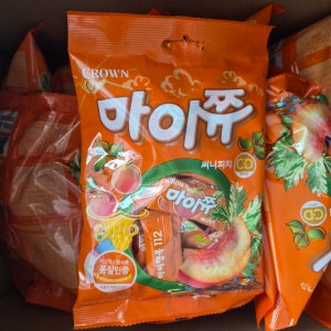 크라운 마이쮸 써니피치 100g