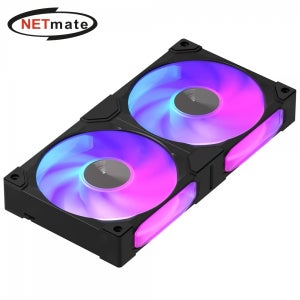 넷메이트 NM-DPI271 ARGB PWM 120mm 쿨링팬 블랙 EZDIY-FAB