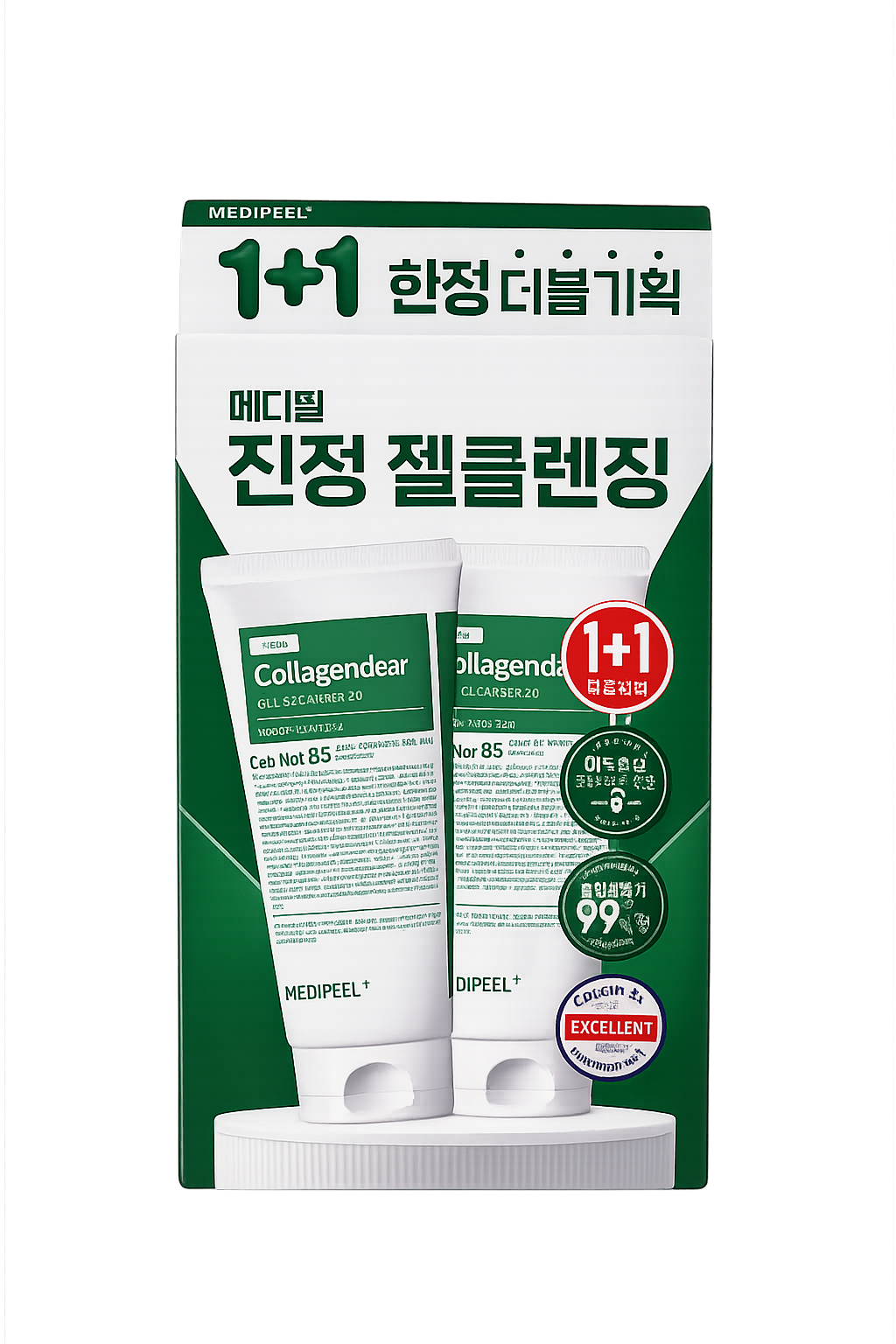 메디필 시카 콜라겐 클리어 젤 클렌저 2.0 1+1 기획세트 180ml x 2 저자극 진정클렌징
