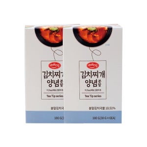 델링 김치찌개 양념 분말 30g x 6ea / 짜글이 캠핑 자취 요리 6개입, 2개