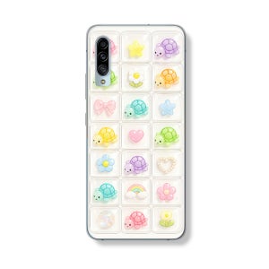 폰 케이스 디자인 투명 젤리 거북이 포코거북, 갤럭시A90