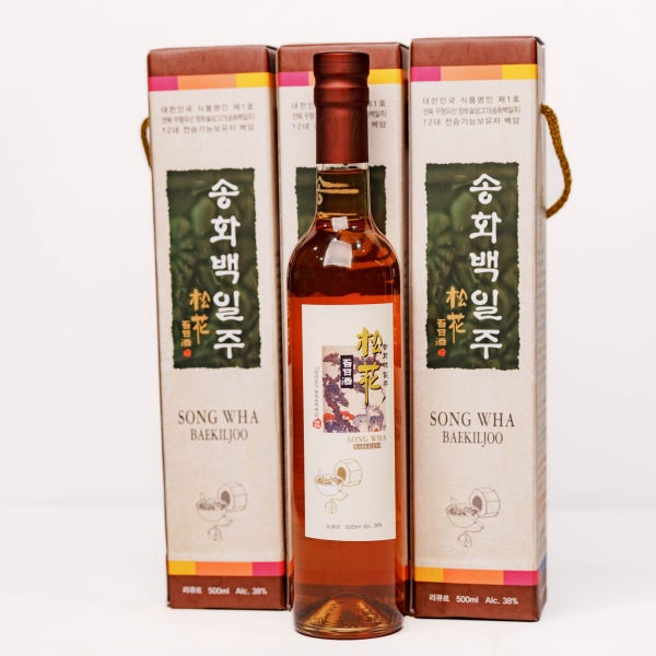 송화백일주 식품명인1호 벽암스님의 무형문화재 전통주 38도 500ml (전용케이스 포함)
