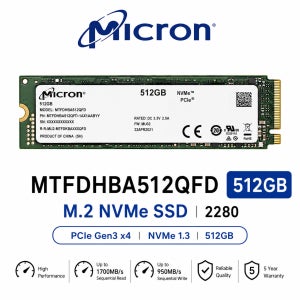 마이크론 MTFDHBA512QFD M.2 NVMe SSD 512GB 2280