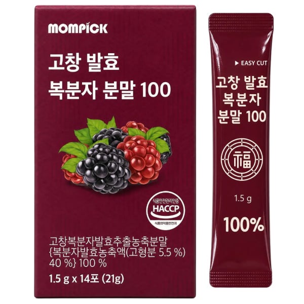 맘픽 고창 복분자 분말 가루 100 스틱
