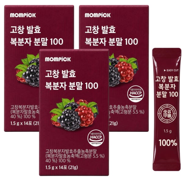 맘픽 고창 복분자 분말 가루 100 스틱