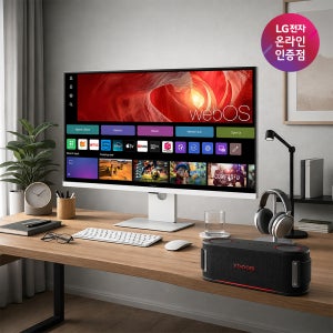 LG U7s 4k 스마트모니터 IPS패널 92.71cm(37인치) 37U730SAW + 엑스붐 바운스 세트
