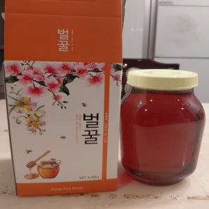 해오름산농원 국내산 지리산 천연벌꿀 야생화 잡화꿀 2.4kg 대용량 추석선물