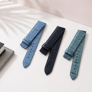 양면 악어가죽 슬림 SLIM 논패딩 시계줄 스트랩 수제작18mm 19mm 20mm 22mm