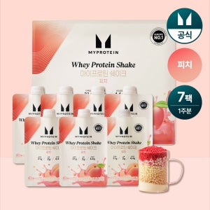 마이프로틴 단백질 쉐이크 파우치 피치, 45g, 7개