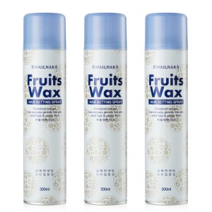 과일나라 후르츠왁스 헤어스프레이 강력고정 헤어 스타일링 300ml, 3개