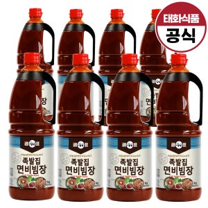 곰표 족발집 면비빔장 2kg 비빔냉면 막국수소스 비빔국수 비빔면 2kg, 8개