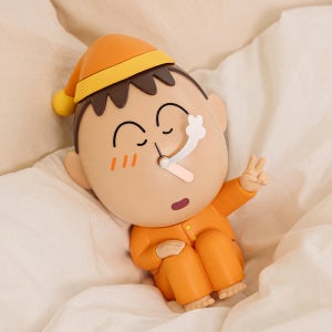 레토 짱구는못말려 맹구 콧물 알람시계 탁상시계 아날로그 저소음 집들이 인테리어선물