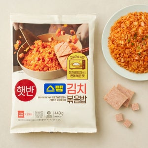 햇반 냉동밥 스팸김치볶음밥, 440g, 6개