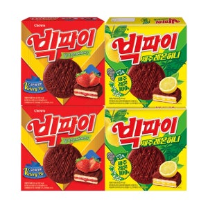 빅파이 딸기 324g+빅파이 제주레몬허니 324g 2개씩 (총 4개)