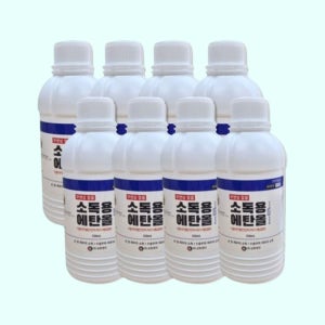 소독용에탄올 청소용 소독용 에틸 알코올 에탄올액 83% 250ml 8개