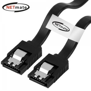 강원전자 넷메이트 SATA3 FLAT 케이블 블랙, 1개, 0.5m