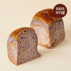 [100% 우리쌀] 아로니아 아몬드 쌀식빵, 270g, 1개