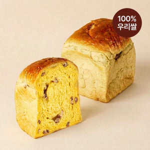 [100% 우리쌀] 치자 피칸 쌀식빵, 270g, 1개