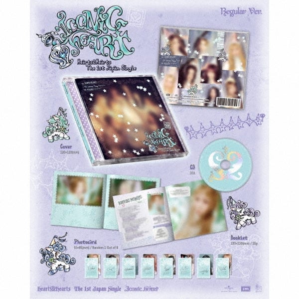 Hearts2Hearts 하츠투하츠 ICONIC HEART 일본 싱글 앨범 통상반