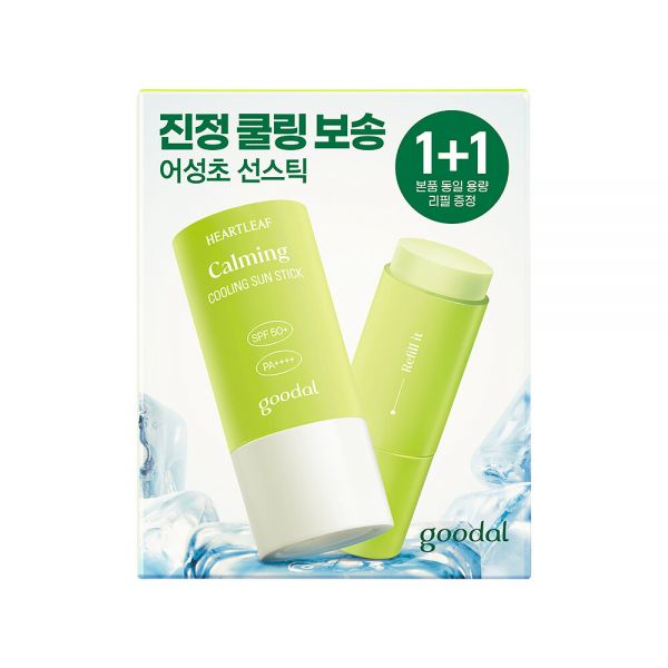 [텔레토비 콜라보] 구달 맑은 어성초 진정 쿨링 선스틱 19g 1+1 기획 (+왕 스티커 3매)