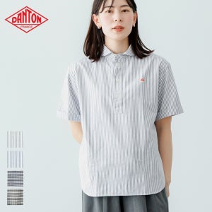 단톤 DANTON 여성 코튼 반팔 셔츠 DT-B0283OXP 4컬러