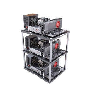 PC 오픈 케이스 데스크탑 프레임 다층 스택형 ATX MATX 스튜디오 오픈형