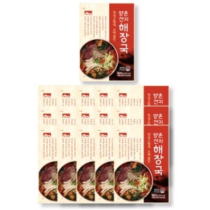 고향식품 양촌 선지해장국 600g 15팩 세트