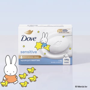 [도브 미피 콜라보] 도브 비건 비누 센스티브 뷰티바 90G 4개입