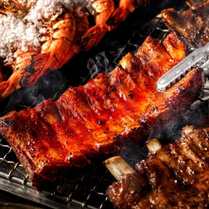 양념 쪽갈비 캠핑 쪽갈비 구이 간편조리 돼지갈비 바베큐 매콤, 650g, 3개