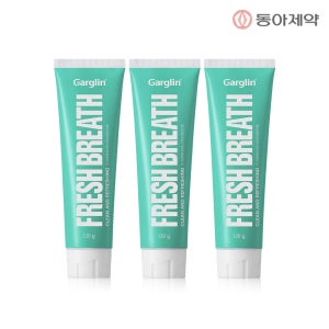 가그린 후레쉬브레스 치약 120g, 라임민트향, 3개